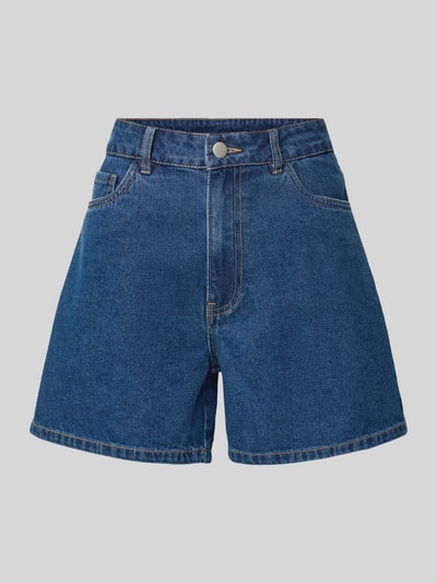 PIECES Szorty jeansowe o kroju regular fit z mieszanki bawełny model ‘ABBI’ Jeansowy niebieski 2