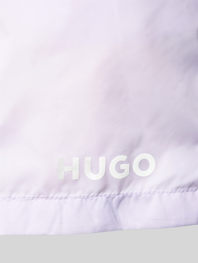 HUGO Relaxed fit zwembroek met labelprint, model 'HAITI' Lila - 2