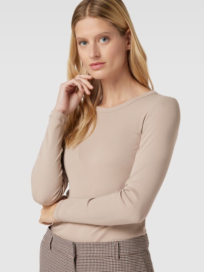 Esprit Longsleeve mit U-Ausschnitt Taupe 3