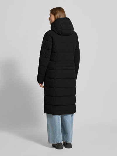 NAUTGÅRD Gewatteerde lange jas met Sorona® Aura-vulling Zwart - 5