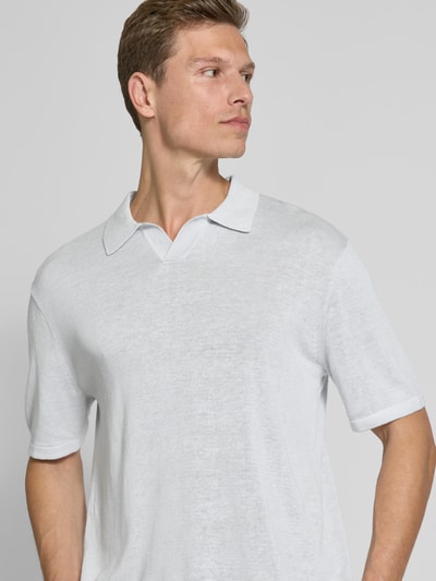 CK Calvin Klein Poloshirt met V-hals Lichtblauw - 3
