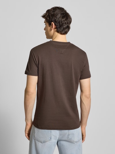 Tommy Jeans Regular fit T-shirt van puur katoen Donkerbruin - 5