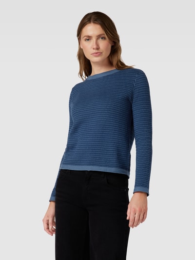 Tom Tailor Strickpullover mit Strukturmuster Rauchblau 4