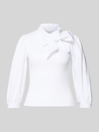 Rich & Royal Strikblouse met 3/4-mouwen Wit - 2