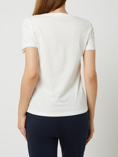 Tom Tailor T-Shirt mit Metallic-Print  Weiss 5