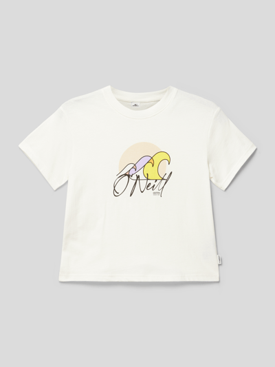 O'Neill T-Shirt mit Rundhalsausschnitt Modell 'ADDY' Weiss 1