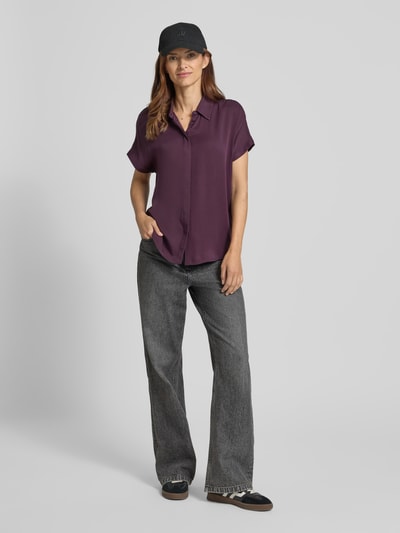 Armedangels Relaxed Fit Bluse aus reiner Viskose Violett 1