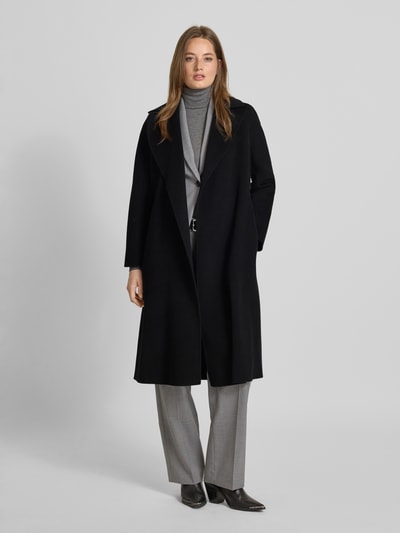 Max Mara Studio Regular Fit Wollmantel mit Kaschmir-Anteil Modell 'CLES' Black 1