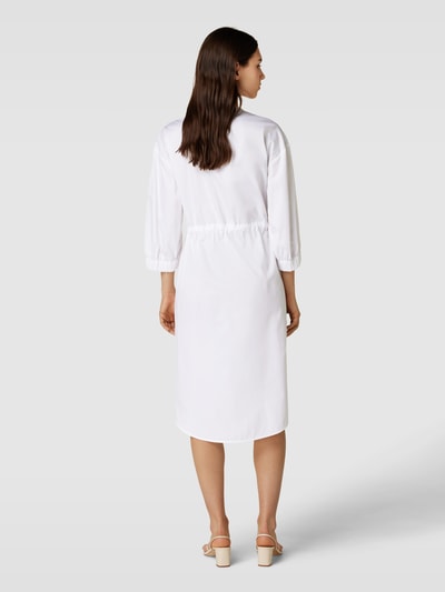 MaxMara Leisure Midi-jurk met tunnelkoord en strikceintuur, model 'SHEREE' Wit - 5