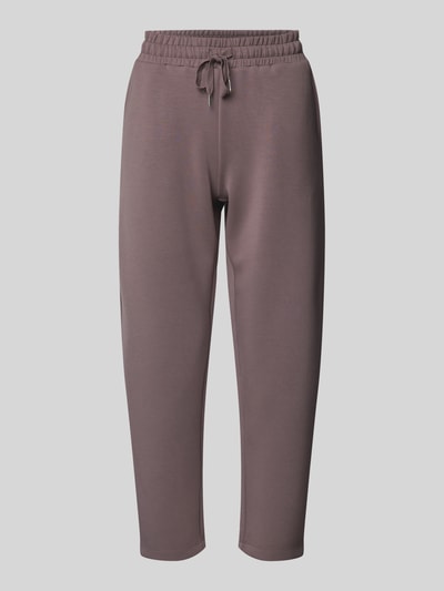 Christian Berg Woman Regular fit sweatpants met tunnelkoord Chocoladebruin - 2