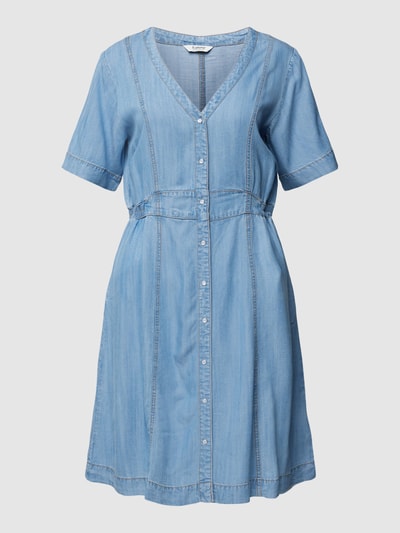 Jeansjurk met bindceintuur op taillehoogte in blue-bleached | Witt