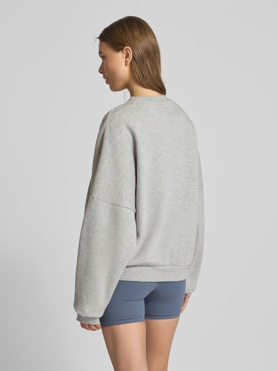 AIMN Sweatshirt mit Label- und Statement-Print Modell 'Wellness' Hellgrau Melange 5