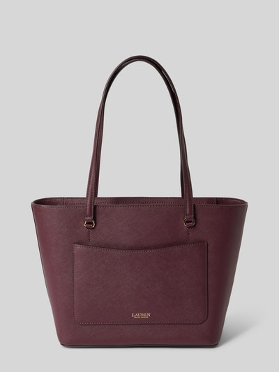 Lauren Ralph Lauren Shopper met logo-applicatie, model 'KARLY' Donkerrood - 4