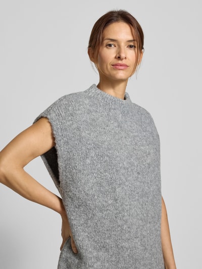 Milano Italy Bezrękawnik ze stójką Jasnoszary 3