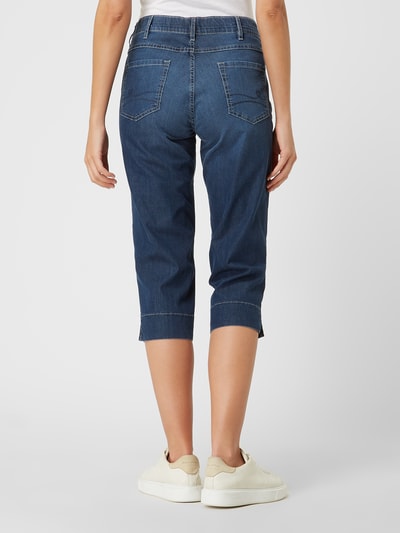 Zerres Straight fit capri-jeans met stretch, model 'Greta' Blauw - 5