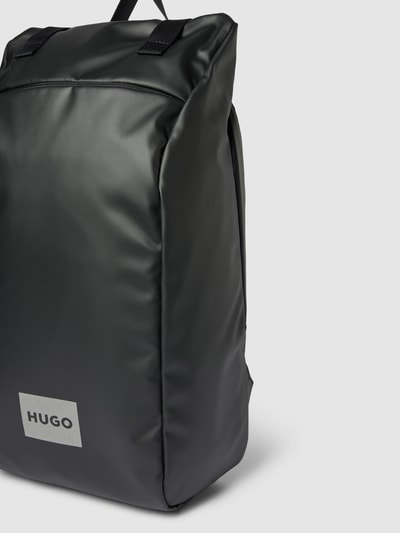 HUGO Rucksack in reflektierender Optik Modell 'Quantum' in black Black 3