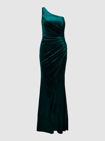 Luxuar Sukienka wieczorowa na jedno ramię Zielony 2