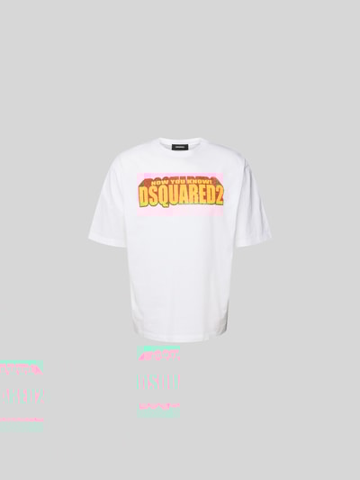 Dsquared2 T-Shirt mit Label-Print Weiss 2