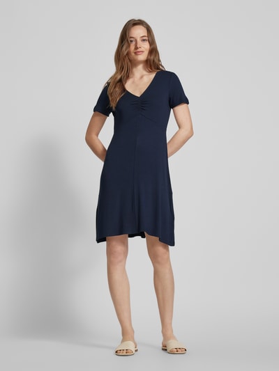 Tom Tailor Mini-jurk met V-hals Marineblauw - 1