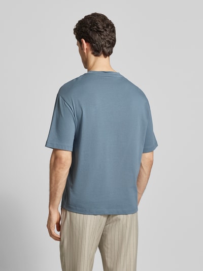Selected Homme Relaxed Fit T-Shirt aus reiner Baumwolle Modell 'RELEXASPEN' Rauchblau 5