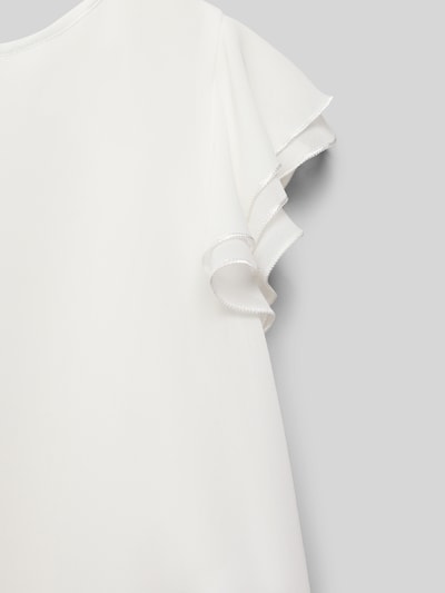 Weise Regular fit blouse met ronde hals Ecru - 2