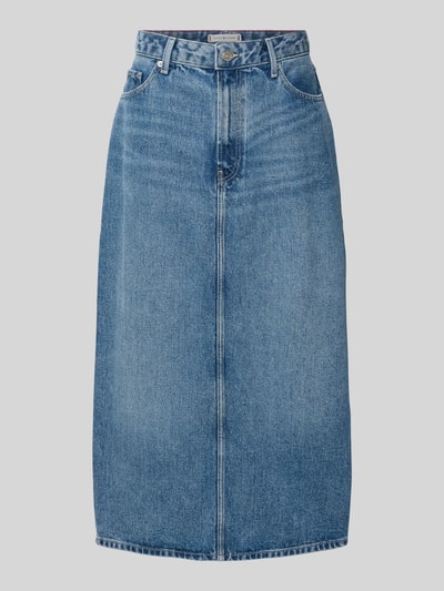 Tommy Hilfiger Straight Fit Midi-Jeansrock aus Lyocell Modell 'LANA' Bleu Melange 2