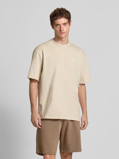 Pegador Oversized T-Shirt mit Logo-Print Modell 'PIKE' Beige 4