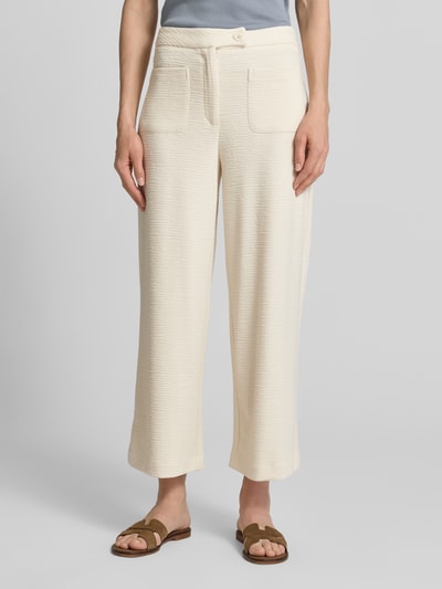 ICHI Hose aus Viskose-Mix mit Strukturmuster Modell 'KATE LUMINA' Offwhite 4