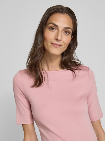 Christian Berg Woman T-Shirt mit U-Boot-Ausschnitt Altrosa 3