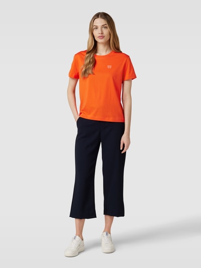 Esprit T-Shirt aus Baumwolle mit Label-Print Orange 1
