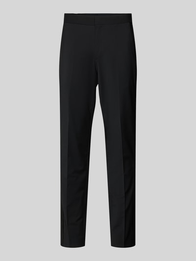 HUGO Regular fit pantalon met persplooien Zwart - 2