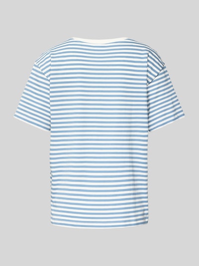 Jake*s Casual Pyjama-Oberteil aus Bio-Baumwolle mit Rundhalsausschnitt Bleu 3