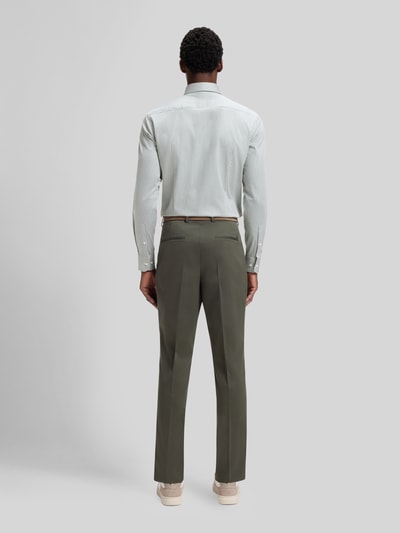 BOSS Slim Fit Businesshemd aus Baumwoll-Mix Modell 'HANK-SP' Gruen 5