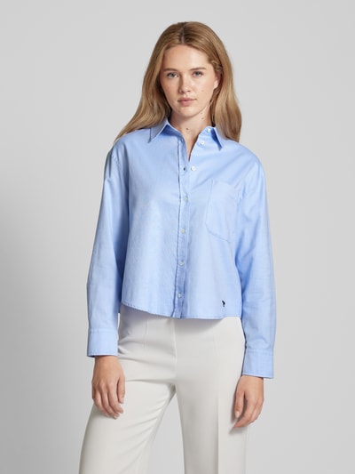 Weekend Max Mara Overhemdblouse met borstzak, model 'JOCK' Lichtblauw - 4