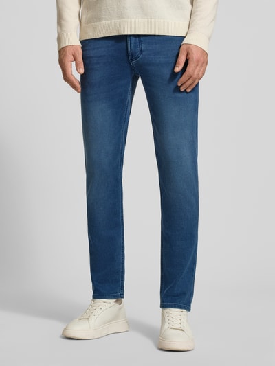 Christian Berg Men Slim Fit Jeans mit 5-Pocket-Design Blau 4