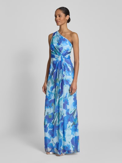 Adrianna Papell Abendkleid mit Knotendetail Blau 1