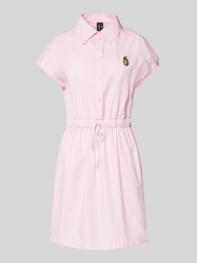 Marc Cain Mini Hemdblusenkleid mit Knopfleiste Pink 2