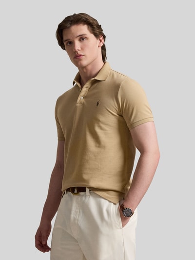 Polo Ralph Lauren Koszulka polo o kroju regular fit z mieszanki bawełny Beżowy 4