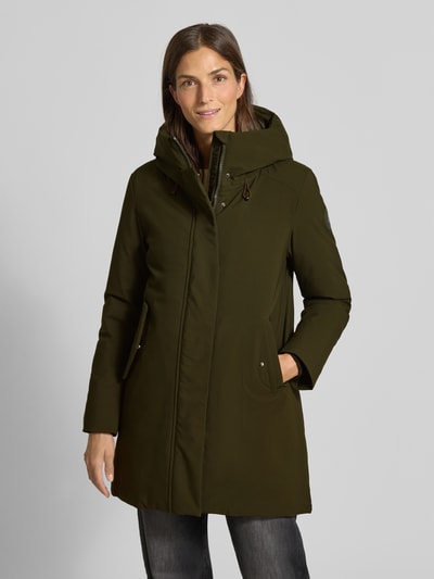 SAVE THE DUCK Parka ze stójką z podszewką model ‘Nellie’ Oliwkowy 4