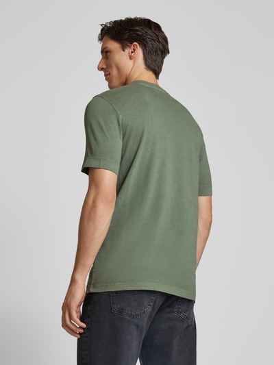 Drykorn T-shirt met ronde hals, model 'RAPHAEL' Groen - 5