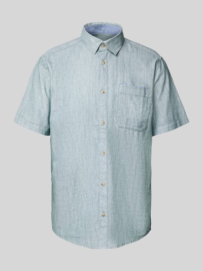 Tom Tailor Regular Fit Freizeithemd aus reiner Baumwolle Gruen 2