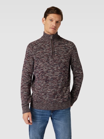 Tom Tailor Gebreide pullover met schipperskraag Bordeaux - 4