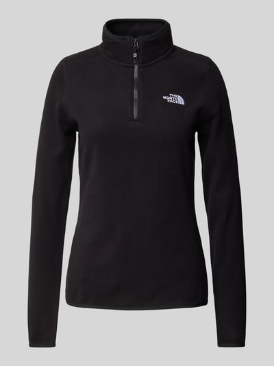 The North Face Sweatshirt met opstaande kraag, model 'Glacier' Zwart - 1