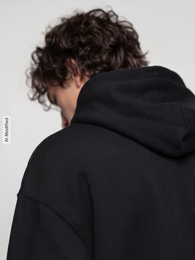 Nike Regular Fit Hoodie aus reiner Baumwolle Black 3