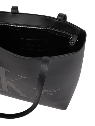 Calvin Klein Jeans Shopper in Leder-Optik Black 5