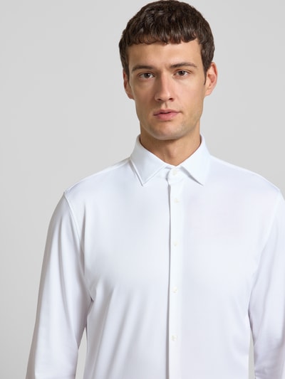 Jake*s Slim fit zakelijk overhemd met kentkraag Wit - 3