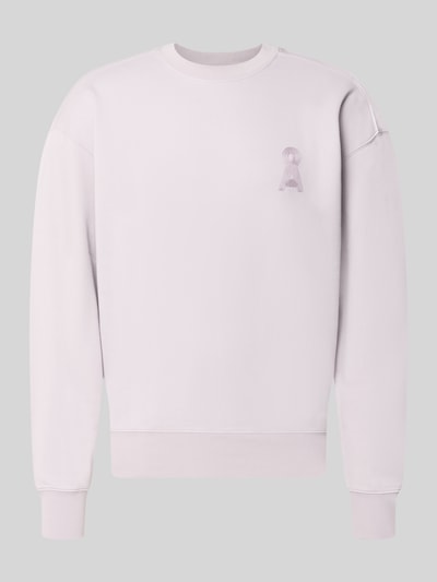 Produktfoto, Relaxed Fit Sweatshirt aus reiner Baumwolle Modell 'ICONIC' von ARMEDANGELS in hellem Grau mit glatter Textur, Herren Sweatshirt