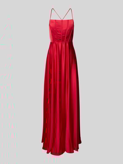 Jake*s Cocktail Abendkleid mit Spaghettiträgern Rot 2