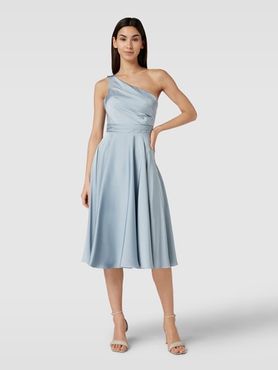 Laona Knielanges Cocktailkleid mit One-Shoulder-Träger Hellblau 4