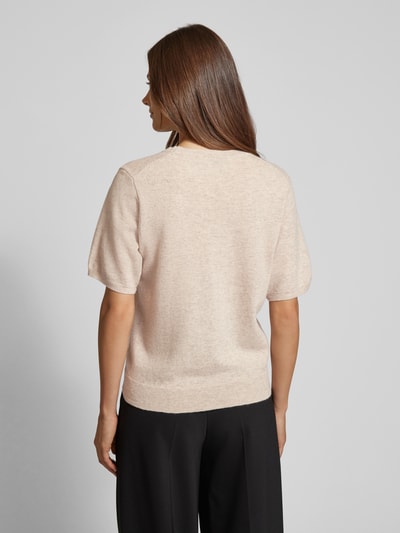 Neo Noir Gebreid shirt van wol, model 'Missy' Beige - 5